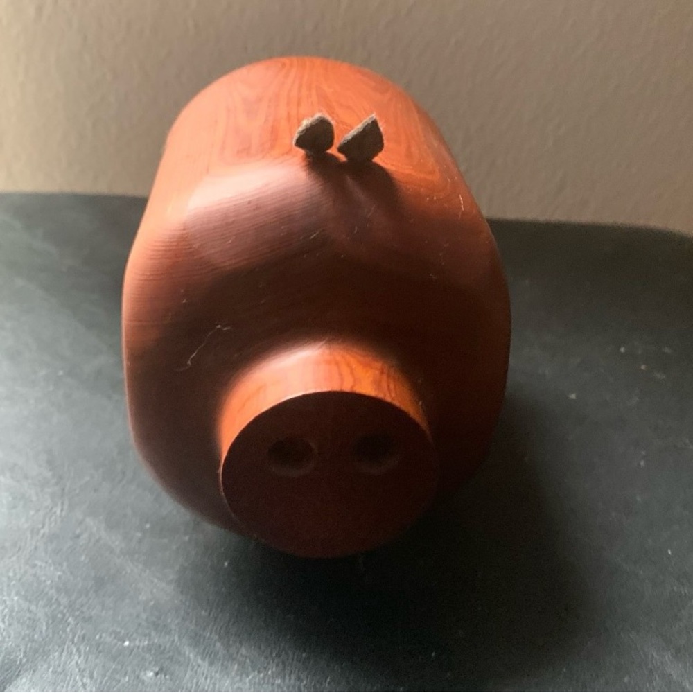 Native Redwood Pig/Piggy Trinket box